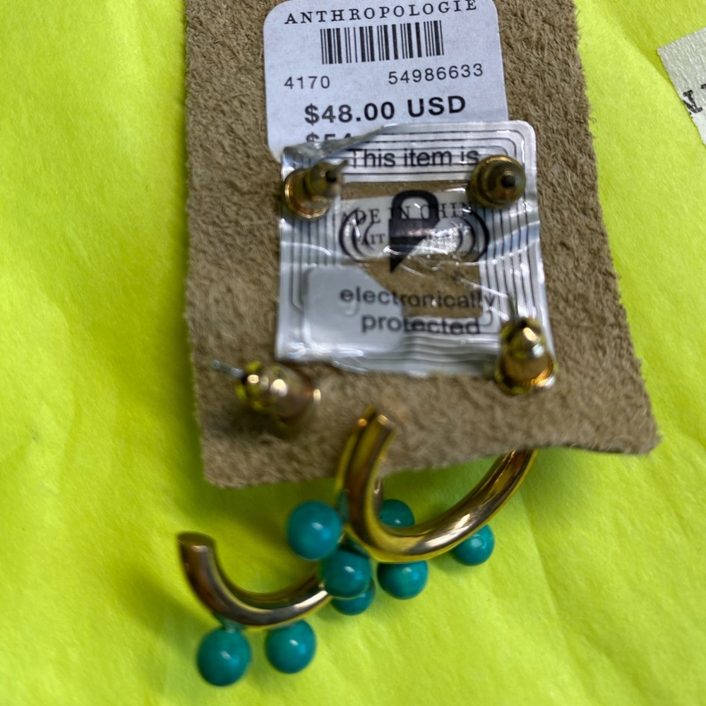 new Anthropologie Tabitha Huggie Hoop Set - Picture 4 of 5